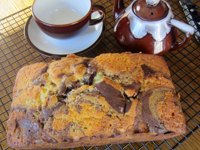 Chocolate Chip Marble Pound Cake myfavouritepastime.com