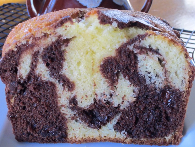 Chocolate Chip Marble Pound Cake myfavouritepastime.com