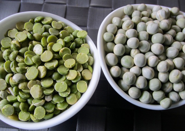 Split Green Pea and Whole Green Plea (Pisum sativum) Field Pea myfavouritepastime.com