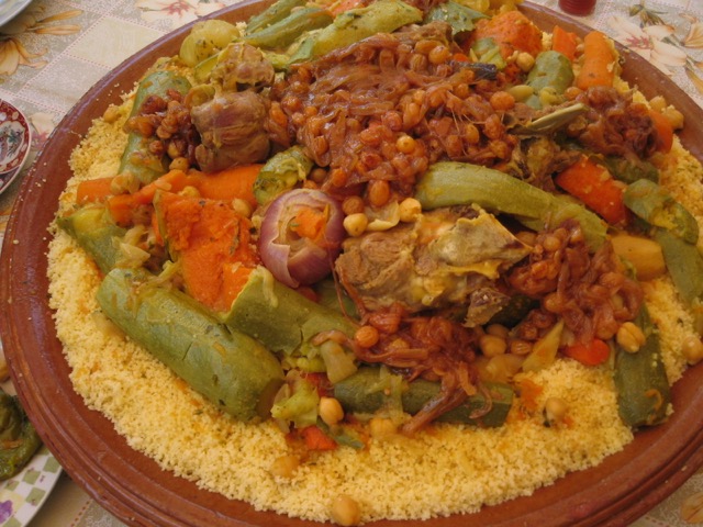 Couscous with various toppings