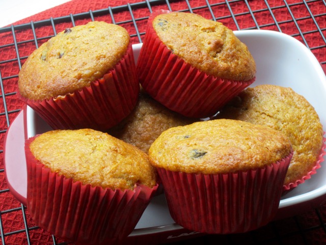 Carrot Walnut Muffins with Currants myfavouritepastime.com