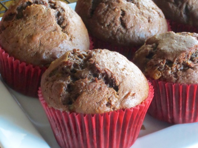 Chocolate Banana Muffins myfavouritepastime.com