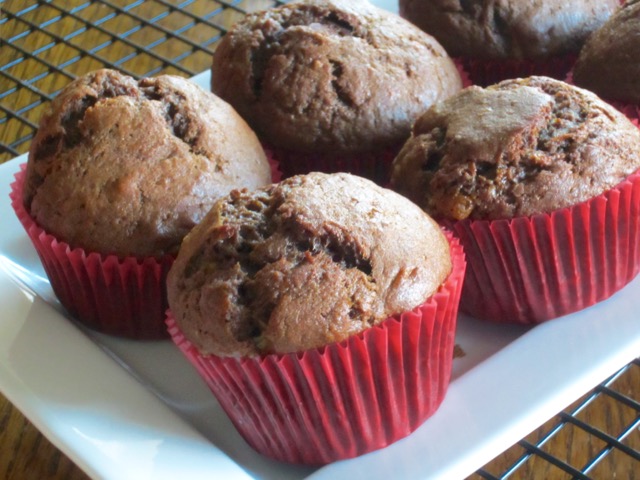 Chocolate Banana Muffins myfavouritepastime.com