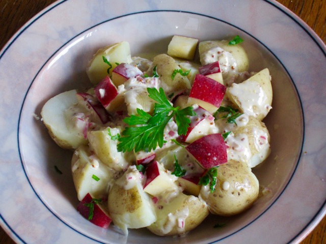 Apple Potato Salad myfavoritepastime.com