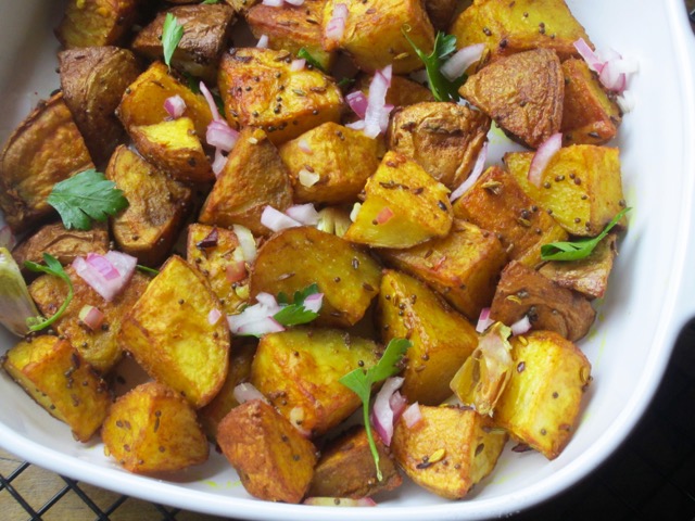 Nigella's Indian Roasted Potatoes myfavouritepastime.com