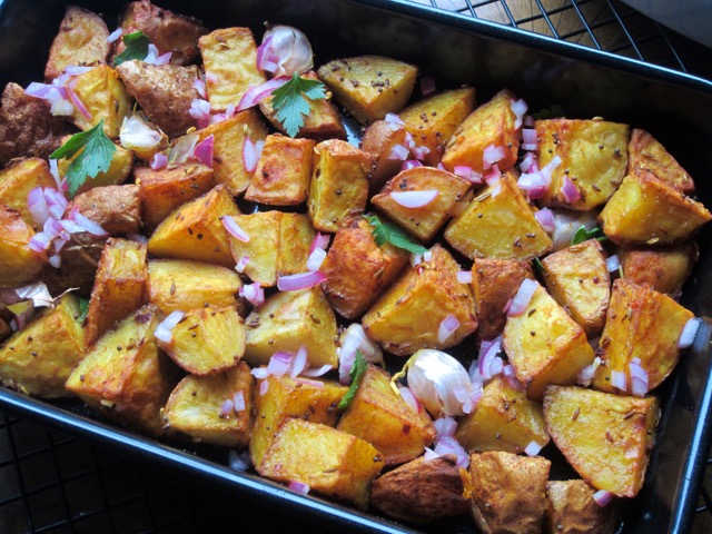 Nigella's Indian Roasted Potatoes myfavouritepastime.com