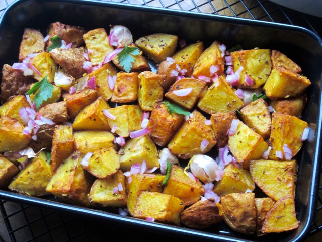 Nigella's Indian Roasted Potatoes myfavouritepastime.com