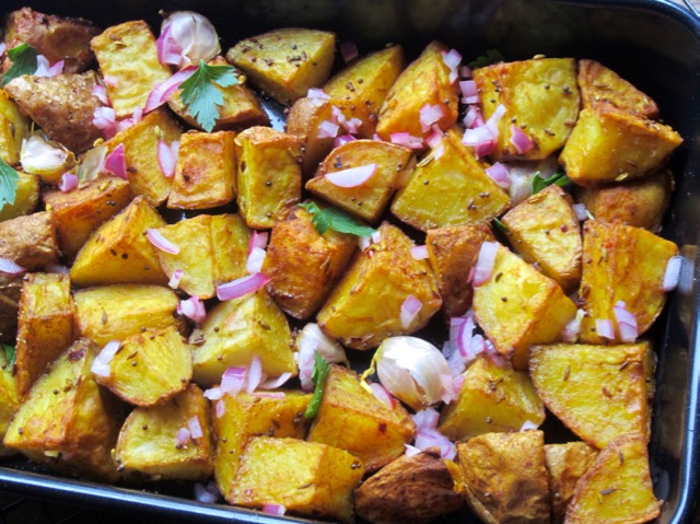 Nigella's Indian Roasted Potatoes myfavouritepastime.com