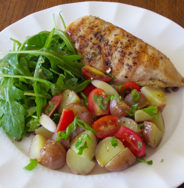 Chicken with Potato Salad myfavouritepastime.com