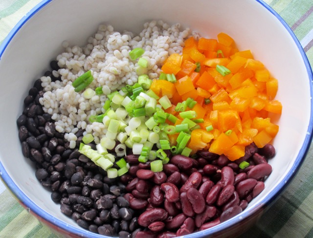 Barley and Bean Salad myfavouritepastime.com