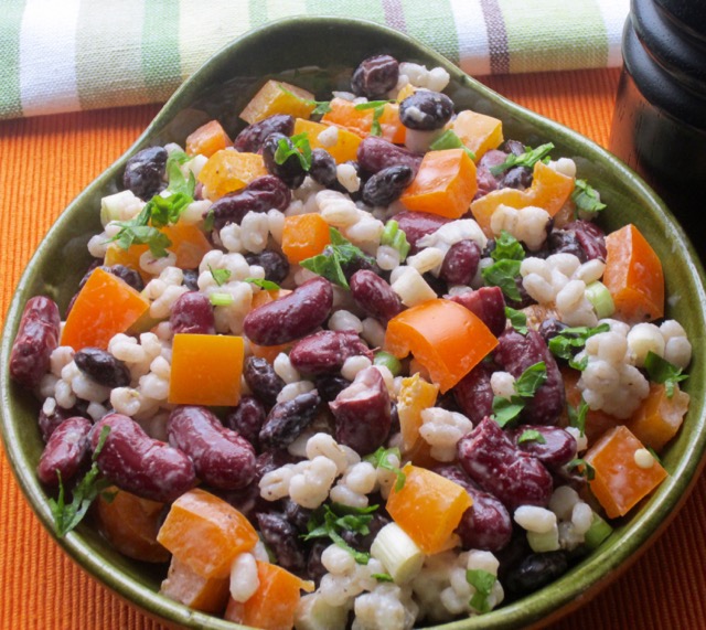 Barley and Bean Salad myfavouritepastime.com