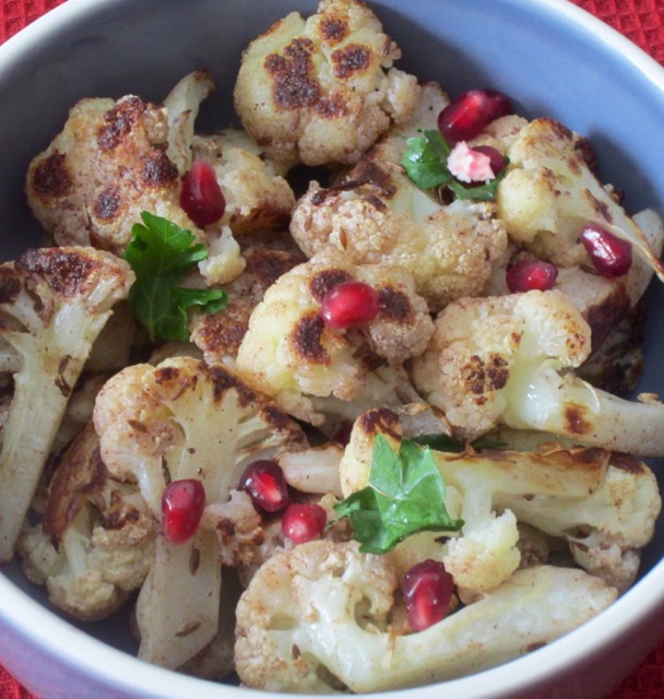 Quick Cumin Roasted Cauliflower myfavouritepastime.com