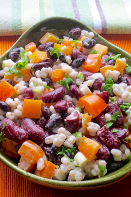 Barley and Bean Salad myfavouritepastime.com