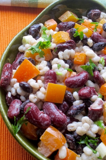Barley and Bean Salad myfavouritepastime.com