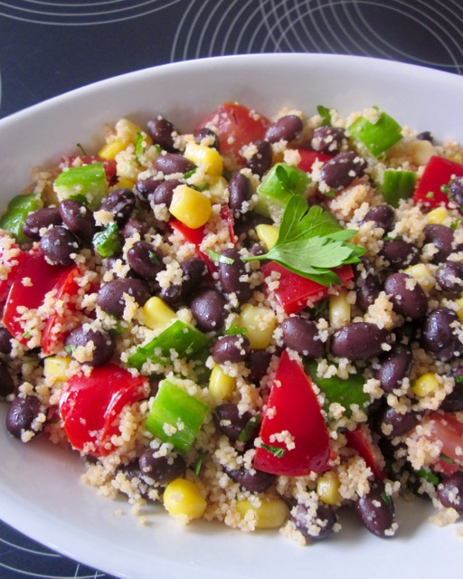 Black Bean and Couscous Salad myfavoruritepastime.com