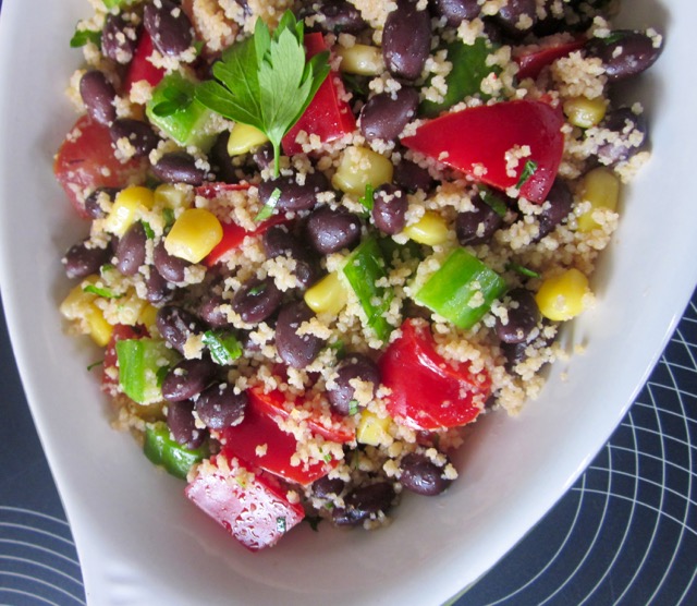Black Bean and Couscous Salad myfavoruritepastime.com