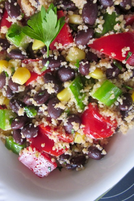 Black Bean and Couscous Salad myfavoruritepastime.com