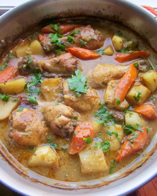 White Wine Chicken Stew myfavouritepastime.com