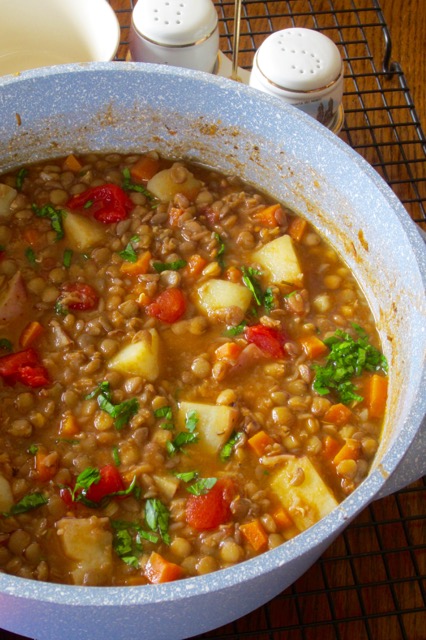 Green Lentil and Potato Stew myfavouritepastime.com