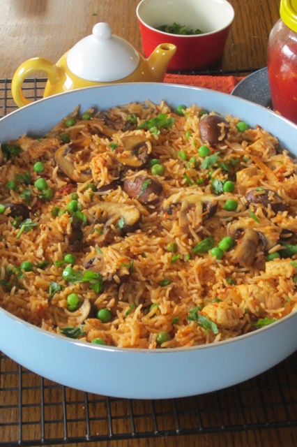 Basmati Rice with Chicken and Mushrooms myfavouritepastime.com