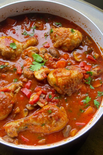 Chicken Cacciatore myfavouritepastime.com