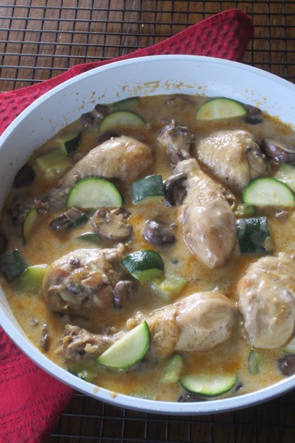 Creamy Sour Cream Chicken with Mushroom and Zucchini myfavouritepastime.com