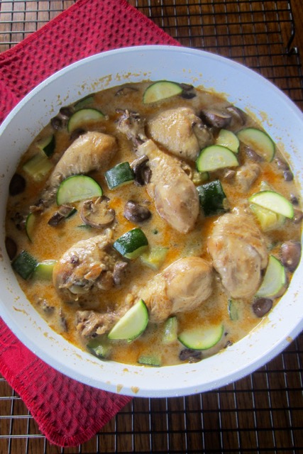 Creamy Sour Cream Chicken with Mushroom and Zucchini myfavouritepastime.com