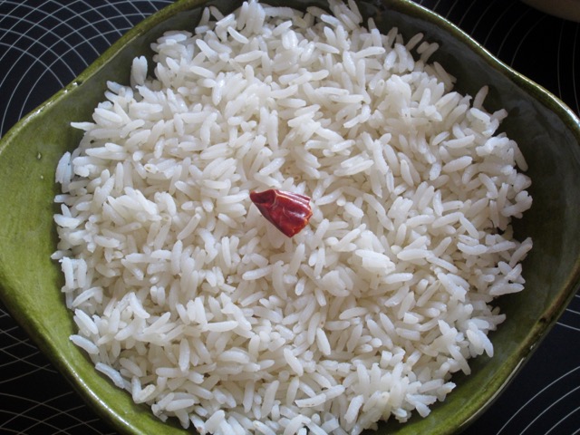 Steamed Sona Masoori Rice myfavouritepastime.com 